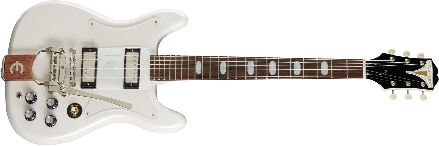 Epiphone Crestwood Custom Polaris White w/ Tremotone