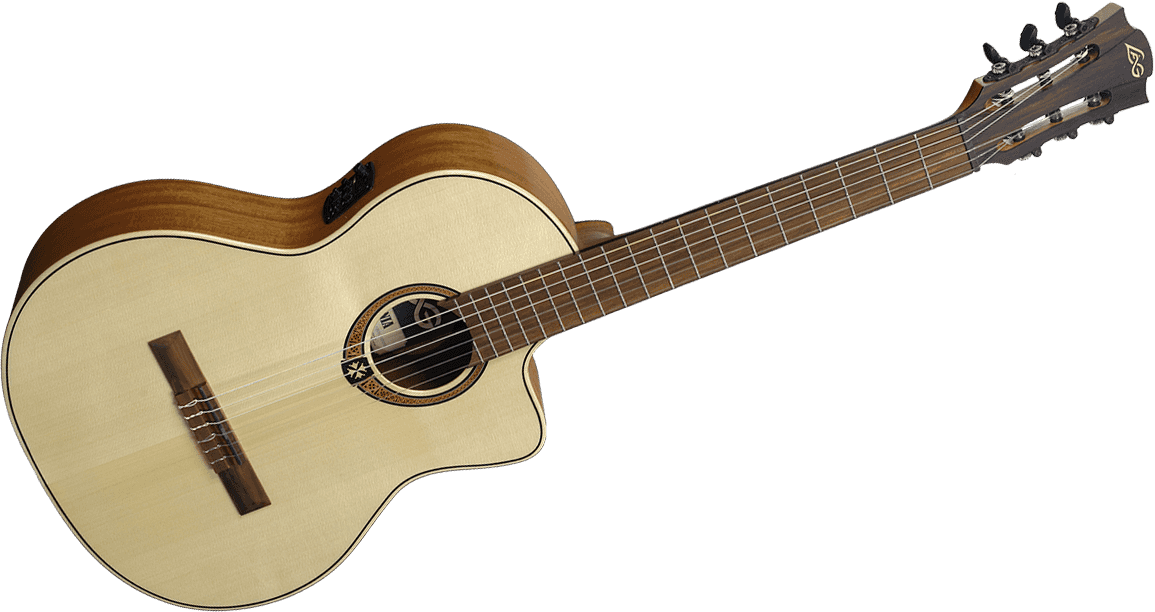 Lag OC88CE Klassisk Gitar m/Mikrofonsystem og Cutaway