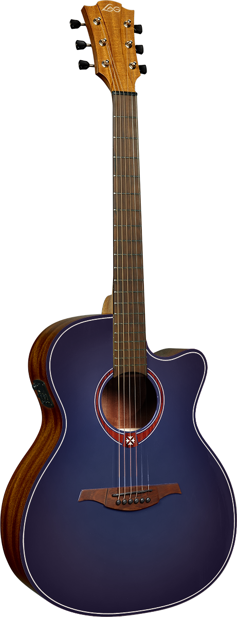 Lag T BLUE ACE Tramontane Special Edition Blue Auditorium Cutaway Acoustic-Electric