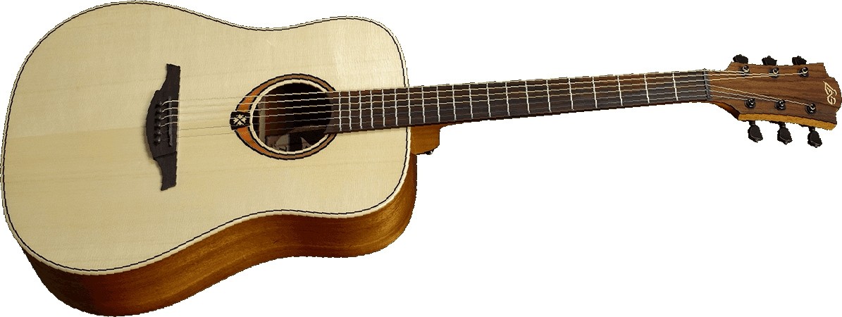 LAG Guitars Tramontane T88D - Dreadnought med heltre granlokk