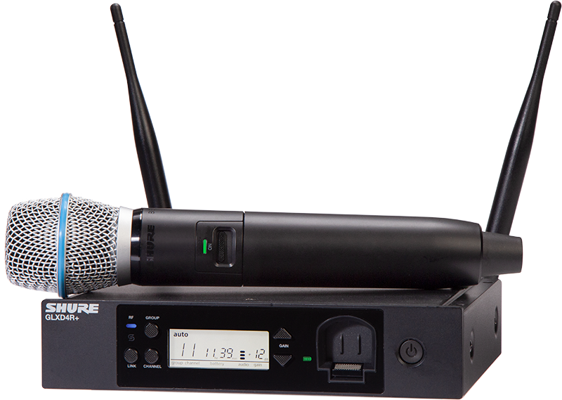 Shure GLXD24R+ VOCAL SYSTEM WITH BETA87A