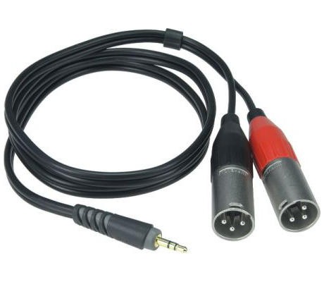 Klotz AY9-0200 - 2m Stereo minijack til 2x XLR han