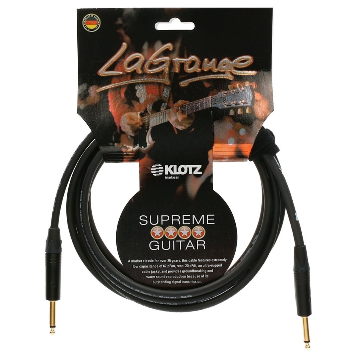 Klotz LAPP0900 - La Grange git kabel 9 m