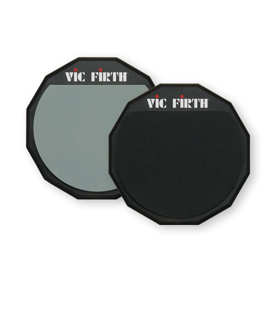 Vic Firth PAD6D Øvelsespad 6", Gummi. 2-Sidig (Soft/Hard)	