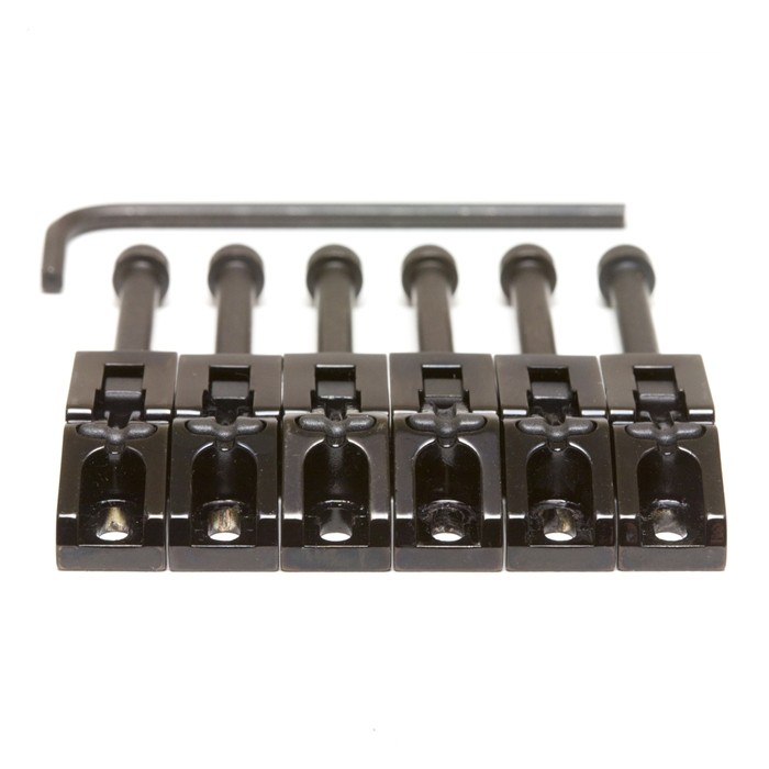 Graph Tech PG-0080-B6 String Saver Floyd Rose Style Saddles Black (6 Pcs)