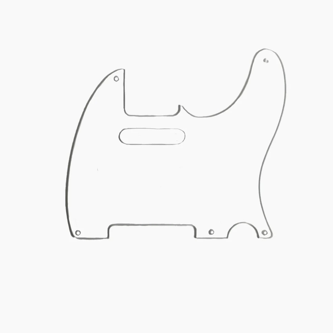 ALLPARTS PG-0560-031 Clear Acrylic Pickguard for Telecaster 