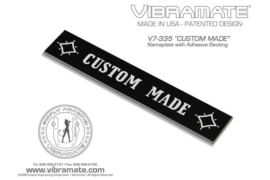 ALLPARTS PG-0819-033 Vibramate CUSTOM MADE Nameplate