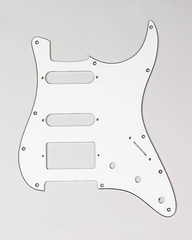 ALLPARTS PG-0995-050 1HB 2SC Parchment 3-ply Pickguard for Stratocaster 