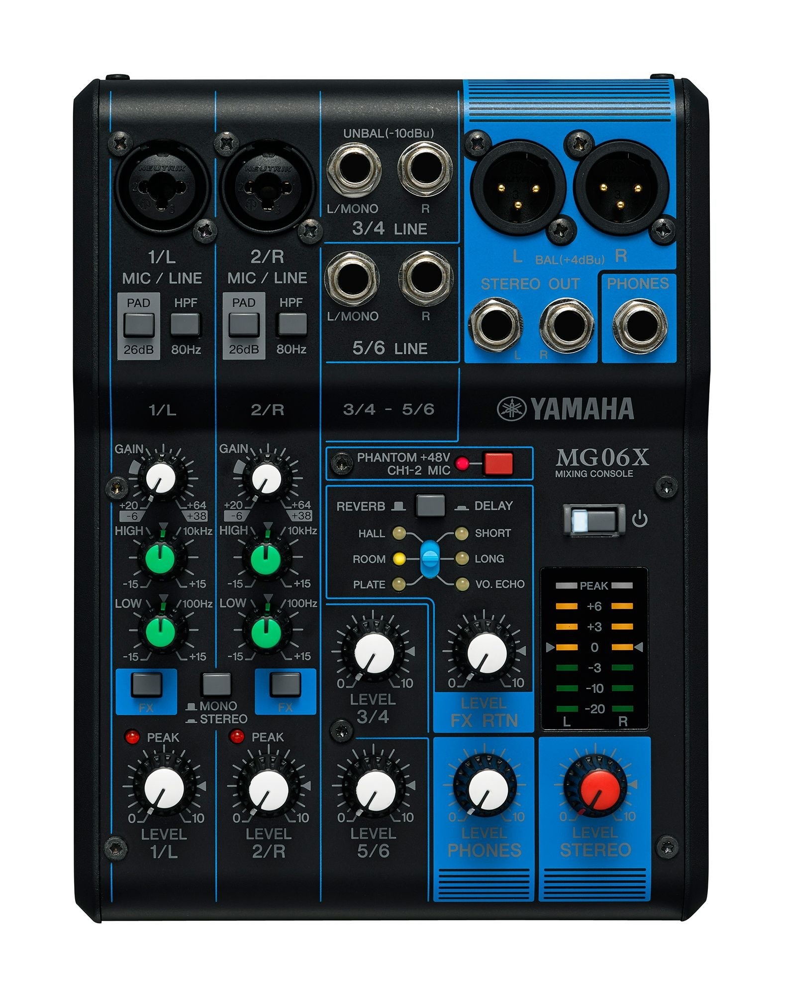 Yamaha MG06X - 6-kanals mikser med effekter