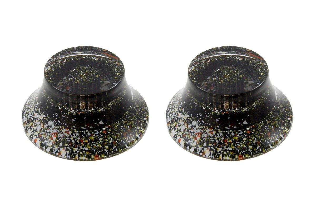 ALLPARTS PK-0149 Set of 2 Speckled Bell Knobs 