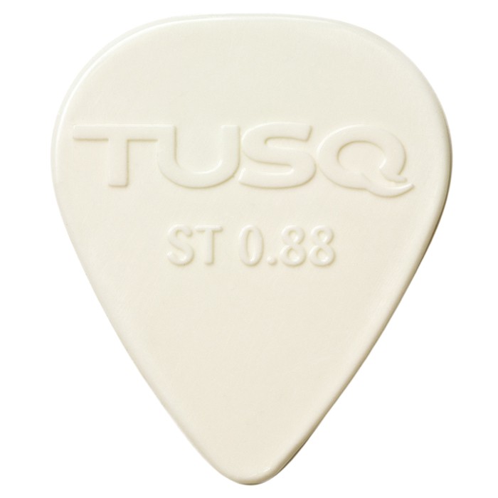 Graph Tech PQP-0088-W6 TUSQ Standard Pick .88mm White (Bright) - 6 Pack