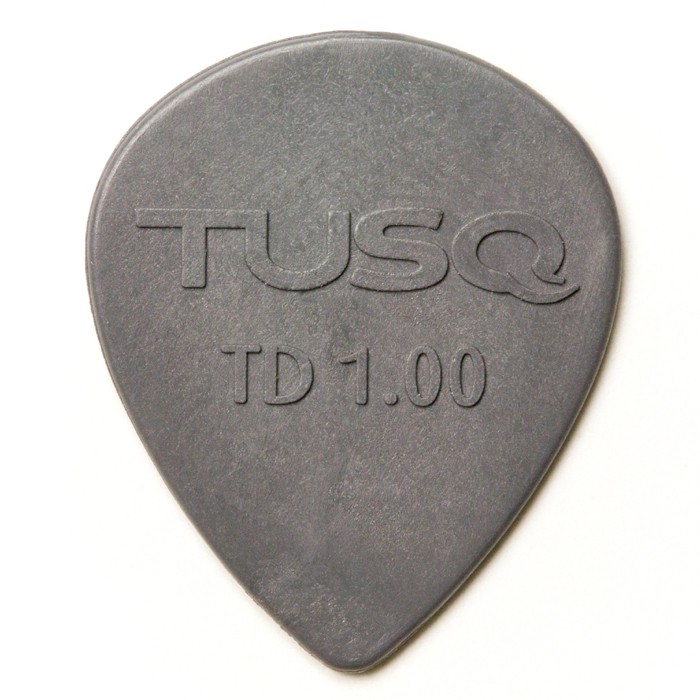 Graph Tech PQP-0501-G6 TUSQ Tear Drop Pick 1mm Gray (Deep) 6 Pack