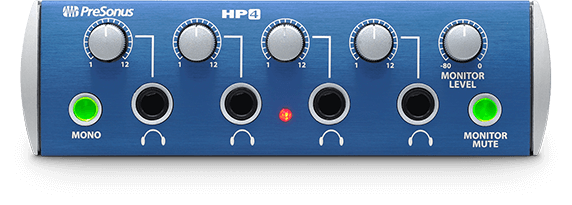 PreSonus HP4 - 4-kanals Hodetelefonforsterker