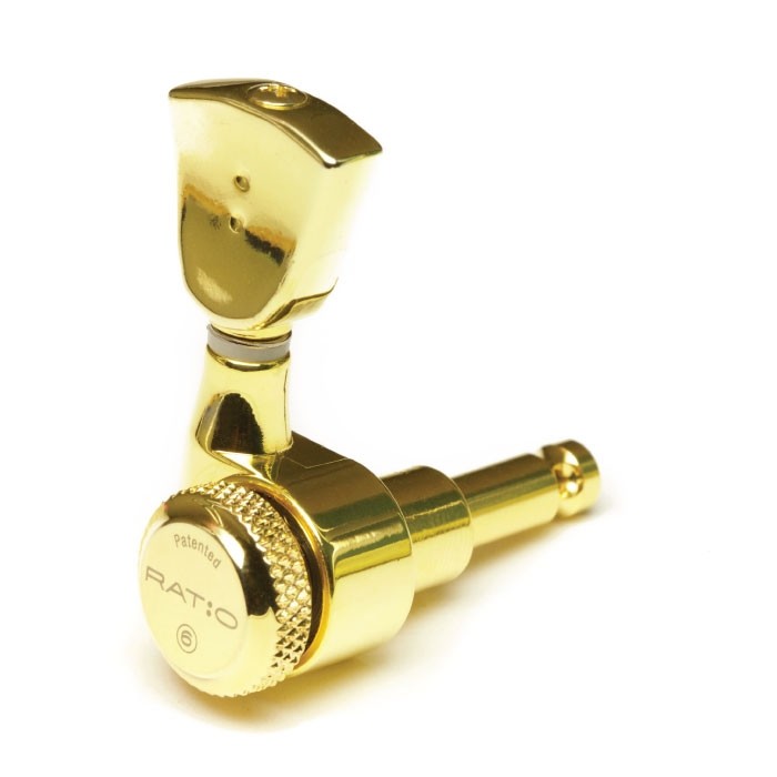 Graph Tech PRL-8341-G0 Electric Locking 3+3 Vintage Gold 2 Pin