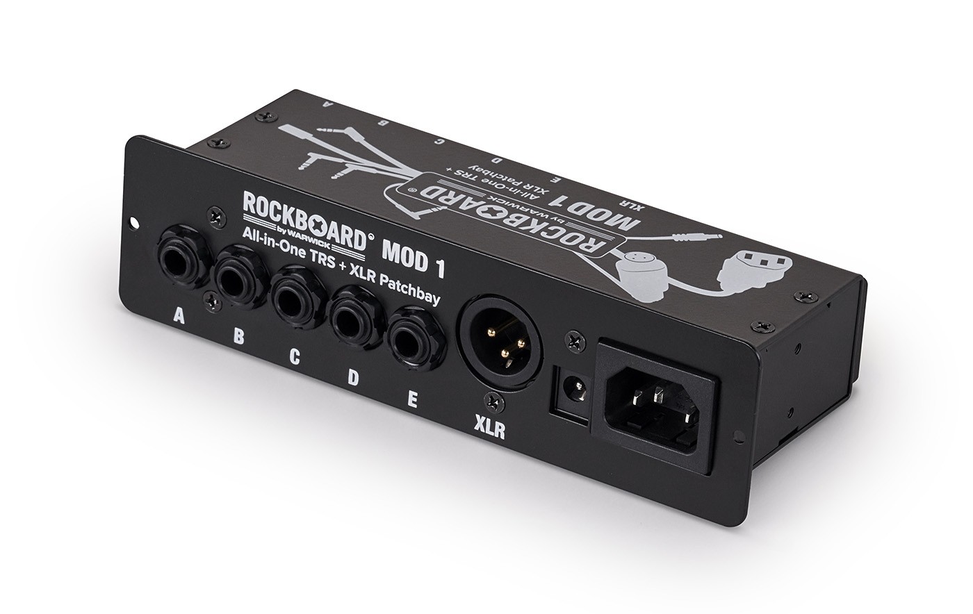 RockBoard MOD 1 V2 - All-in-One TRS & XLR, IEC & Barrel Patchbay