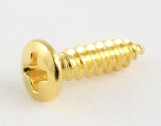 ALLPARTS GS-0001-002s Standard Pickguard Screw - Gold - Pris pr.stk.