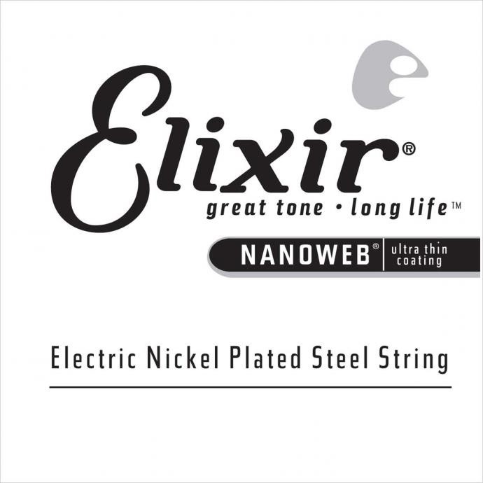 Elixir 15224 Nanoweb Nickel Plated Electric - Wound single string .024