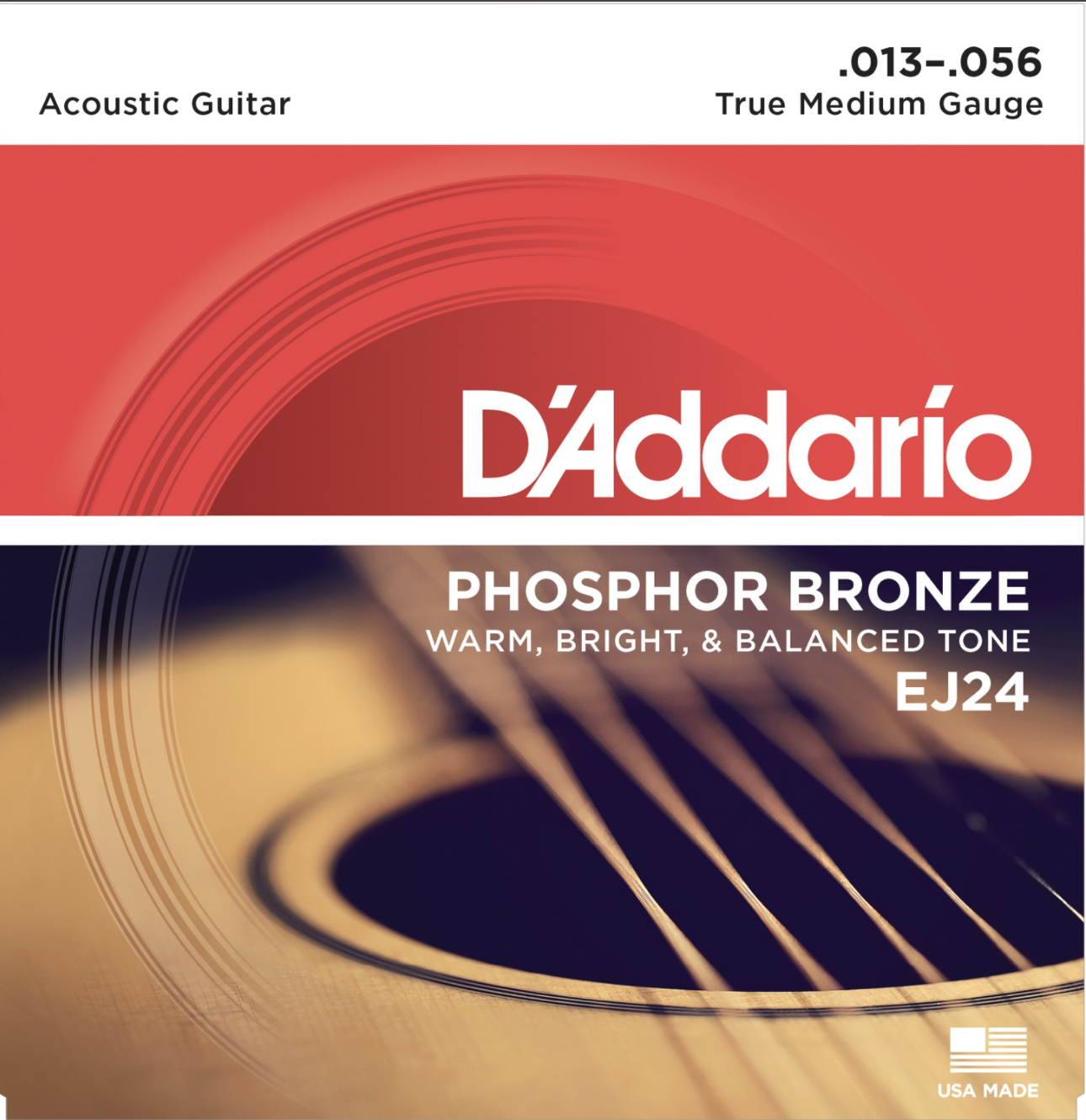 D'Addario EJ24 .013-.056 True Medium Gauge