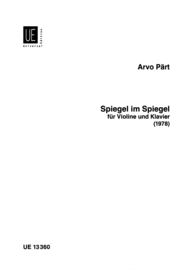 Spiegel im Spiegel Arvo Pärt Violin/Piano