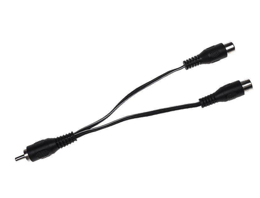 CIOKS Split Adapter Flex - Splitt for strømforsyningskabel - 10cm - RCA
