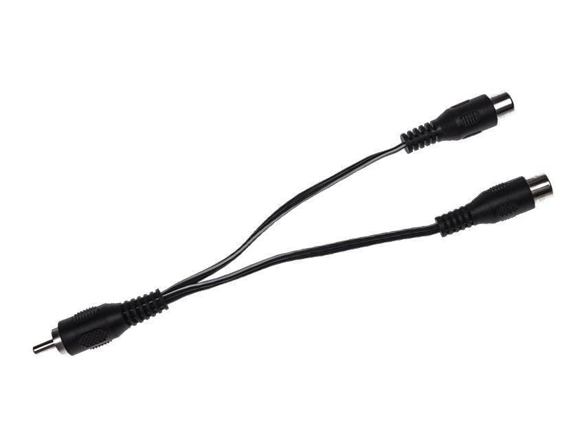 CIOKS 1002 Split Adapter Flex - Splitt for strømforsyningskabel - 10cm - RCA