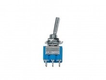Boston SW-65-N  mini toggle switch 3-way. on-on-on. nickel