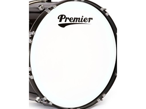 PREMIER 20" Supersonic White Bass Head - Trommeskinn