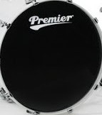 PREMIER 20" Supersonic Ebony Bass Head - Trommeskinn