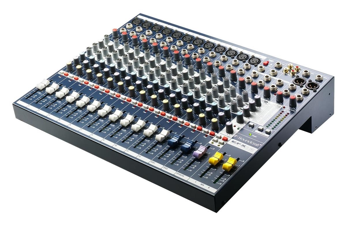Soundcraft EFX12 12+2, 2 aux med Lexicon klang og rackører