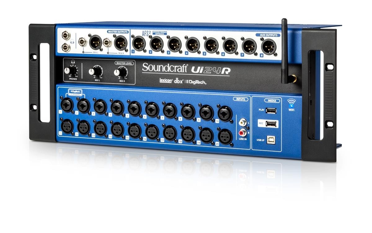 Soundcraft UI24R | Remote-mikser med innebygget WiFi. 24 input, DSP mm