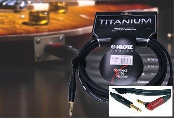 Klotz Titanium Instrumentkabel 6m vinkeljack SilentPlug