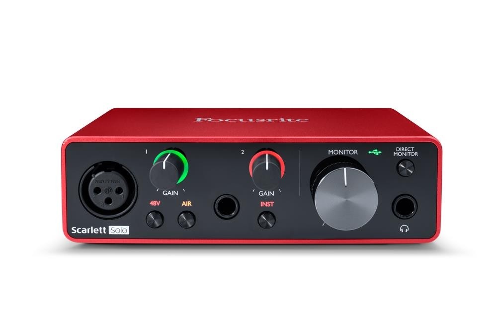 Focusrite Scarlett Solo Gen3 | USB-lydkort, 2inn/2ut