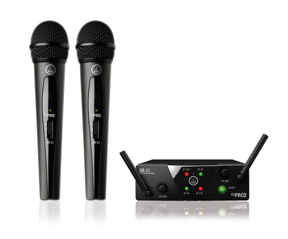 AKG WMS40 MINI2 Dual System med 2 x håndsender