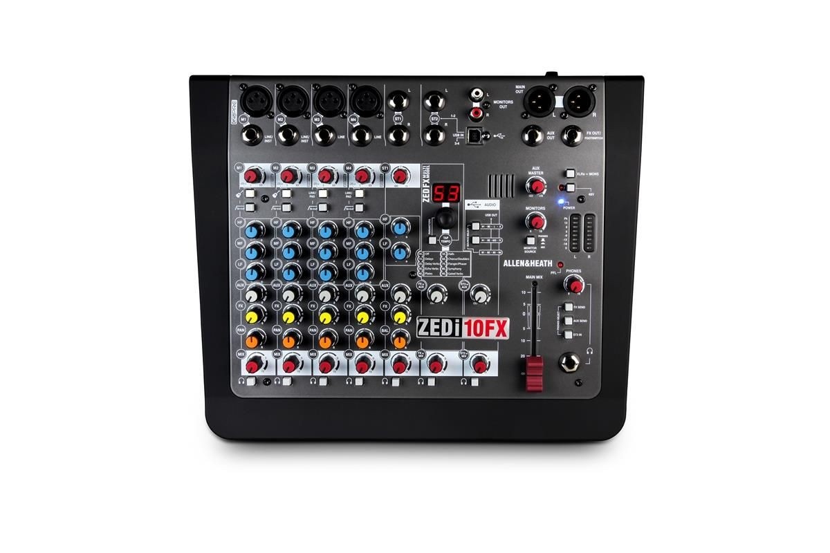 A&H ZEDi10FX Hybrid compact mixer, 4×4 USB interface, FX