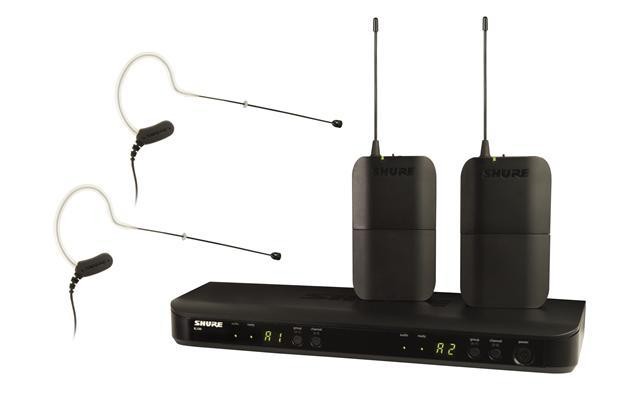 Shure BLX188 Dual headset system med MX153