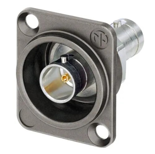 Neutrik UHD BNC D Chassis Feedthrough 75 Ohm Grounded