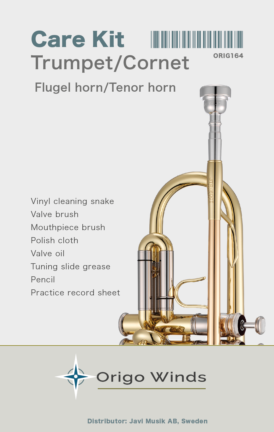 Origo Winds Trumpet/Cornet Care Kit - Vedlikeholdssett for trompet / kornett