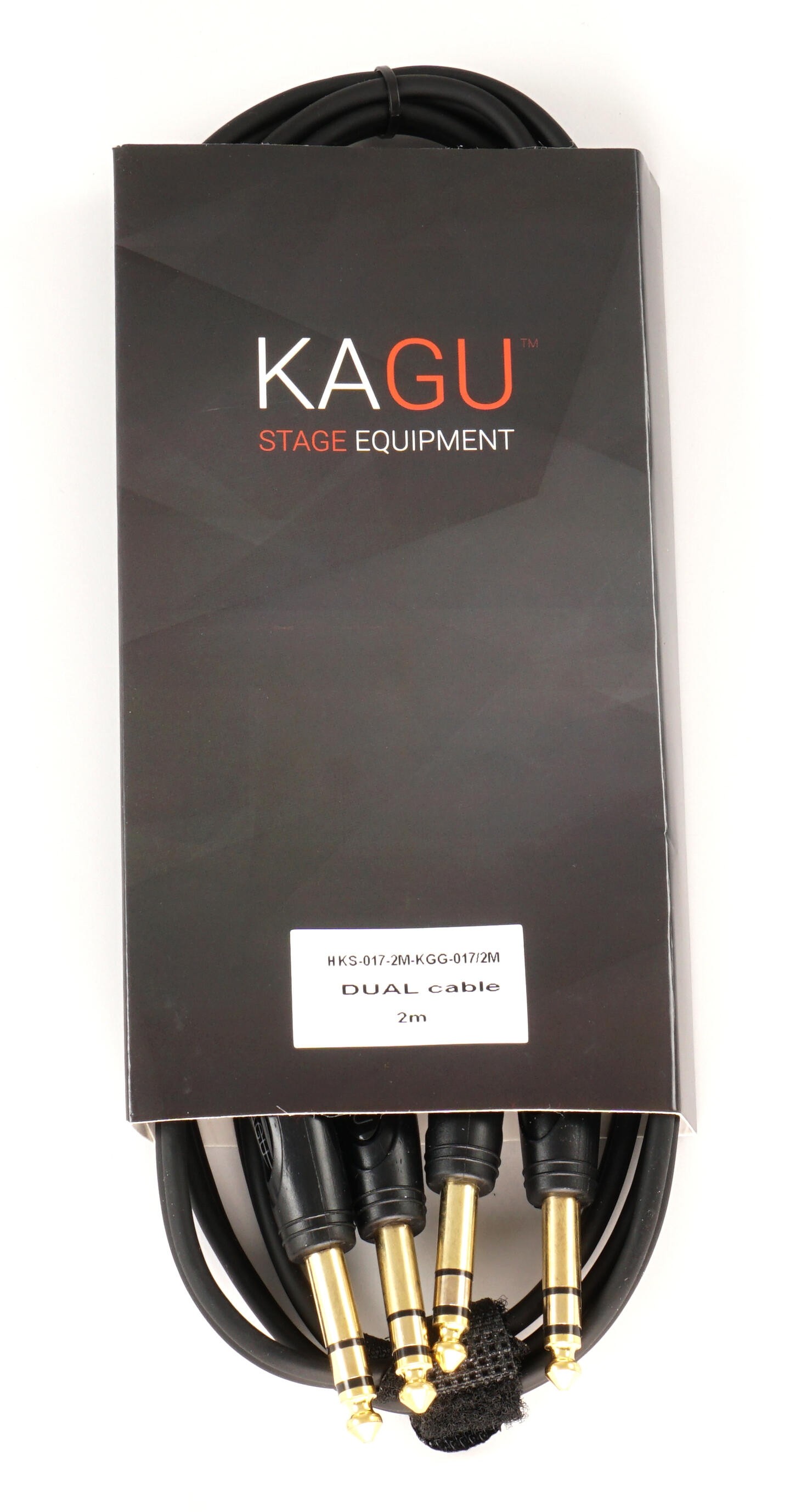 KAGU 2 x TRS jack til 2 X TRS jack - 2m lengde