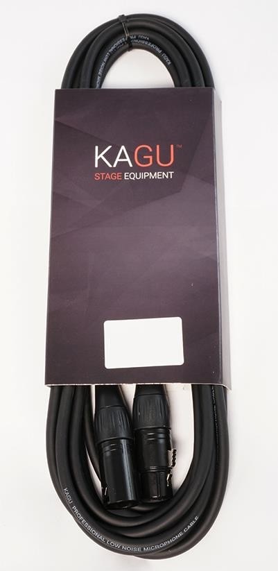 KAGU DMNX3BK DMX-kabel 15m - 3-pins