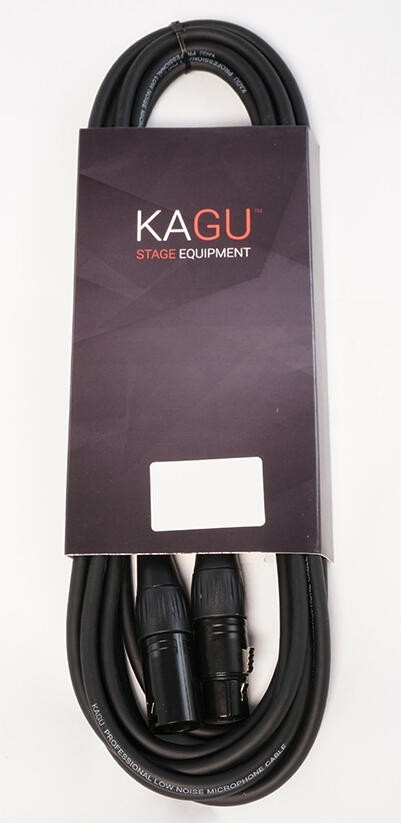 KAGU DMNX3BK05 DMX-kabel 5m 3-pin, sort