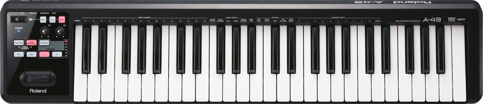 Roland A-49 Black - Midi Keyboard Controller 49