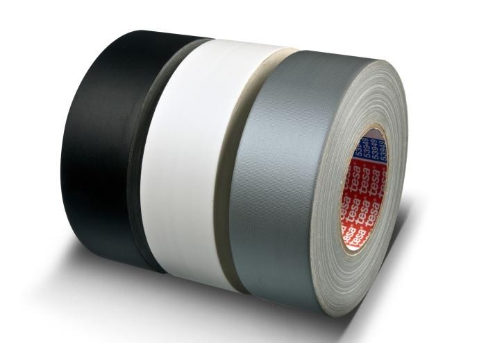 TESA 53949 Gaffa, sort, Bestselger 50mm x 50m, bransjestandarden