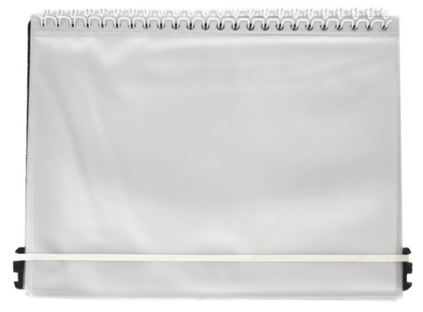 Wema Stabil marsjmappe/notemappe med 10 lommer