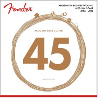 Fender 7060 - Phosphor Bronze strengesett til Medium scale akustisk bass - .045-.100 