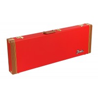Fender Classic Series Wood Case - Strat/Tele, Fiesta Red