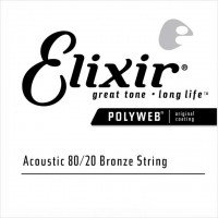 Elixir 13152 Polyweb Acoustic 80/20 Bronze - Wound single string .052