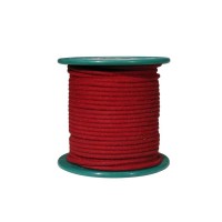 Boston VCC-18R-RD cloth covered wire, rød, pris pr. halvmeter 