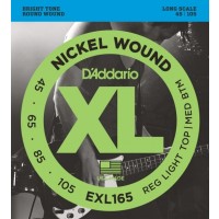 D'addario EXL165 Custom Light/Long Scale basstrenger 045-105.