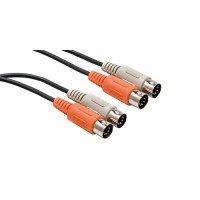Hosa MID-201 - 1 m dual MIDI-kabel