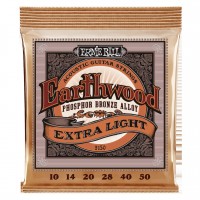 Ernie Ball EB-2150 Earthwood Extra Light 10-50 Fosforbronse-strengesett